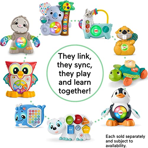 Fisher-Price Linkimals Counting & Colors Peacock, Baby and Toddler Electronic Learning Toy with Lights and Music for Ages 9 Months and Up