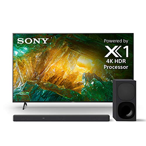 Sony X800H 65 Inch TV: 4K Ultra HD Smart LED TV with HDR and Alexa Compatibility - 2020 Model (XBR65X800H) with Sony HT-G700 3.1CH Dolby Atmos/DTS:X Soundbar