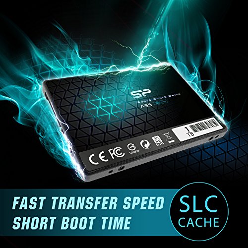 SP 1TB SSD 3D NAND A55 SLC Cache Performance Boost SATA III 2.5" 7mm (0.28") Internal Solid State Drive (SP001TBSS3A55S25)