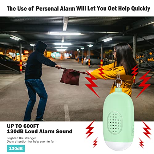 Safe Sound Personal Alarm, 130dB Security Self Defense Alarm Keychain Emergency LED Flashlight with USB Rechargeable, Security Personal Protection Devices for Women Kids Elderly