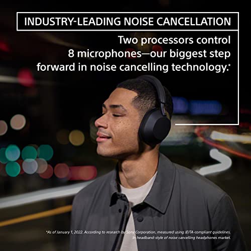 Sony WH-1000XM5 Wireless Industry Leading Noise Canceling Headphones with Auto Noise Canceling Optimizer, Crystal Clear Hands-Free Calling, and Alexa Voice Control, Black