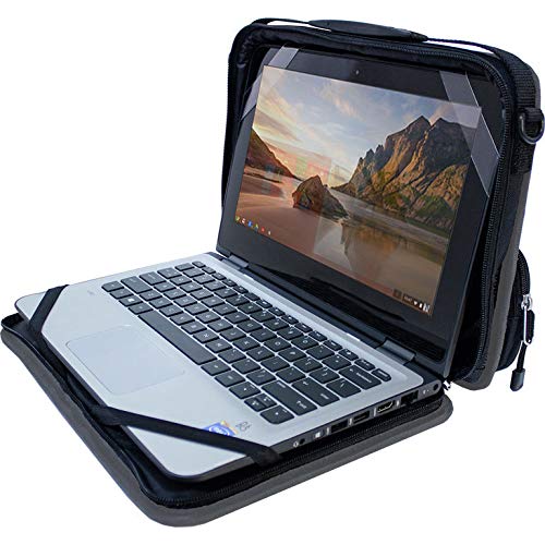 OTTERBOX OtterShell Always-On Case with pocket for 11-12" Chromebooks and Laptops - Non-retail/Ships in Polybag - Grey/Black