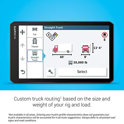 Garmin dezl OTR700, 7-inch GPS Truck Navigator, Easy-to-read Touchscreen Display, Custom Truck Routing and Load-to-dock Guidance, 7 Inch