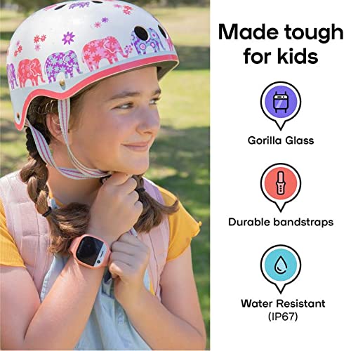 Kids Smart Watch Phone & Kids GPS Tracker with Charging Stand Kit Bundle- Spacetalk Adventurer 4G Kids Phone Watch with 4G Calls, SMS, Text & Chat for Boys Girls Age 5 - 12