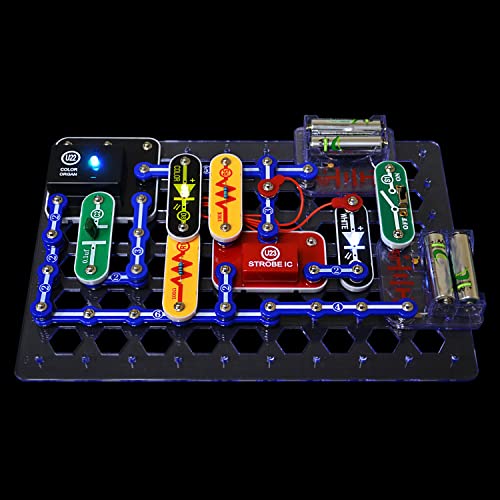 Snap Circuits LIGHT Electronics Exploration Kit | Over 175 Exciting STEM Projects | Full Color Project Manual | 55+ Snap Circuits Parts | STEM Educational Toys for Kids 8+,Multi