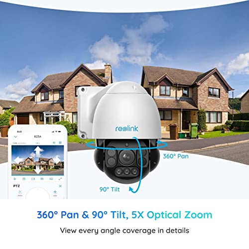 REOLINK 4K PoE Outdoor IP Security Cameras, 3X Optical Zoom, Human/Vehicle Detection, Time Lapse, Work with Smart Home, 24/7 Recording, RLC-822A Bundle with RLC-823A(5X Optical Zoom, Auto Tracking)