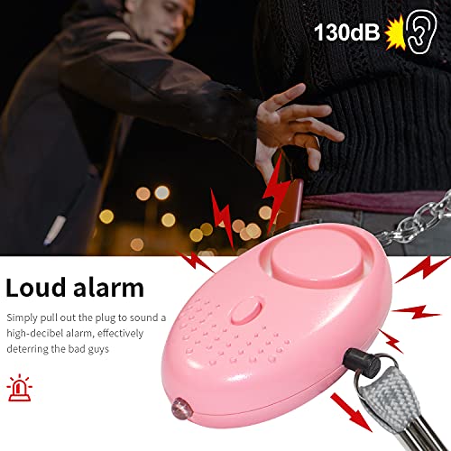 Emergency Personal Alarm, 3 Pack 140DB Personal Siren with LED Lights, Personal Panic Alarm for Men, Women, Children, Elderly Emergency Security Alarm, Self Defense Electronic Device