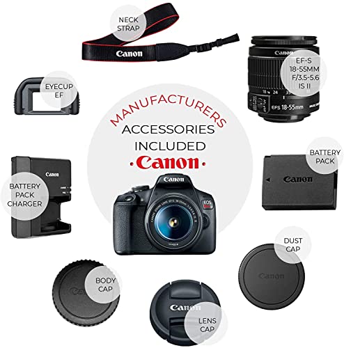 Canon EOS Rebel T7 DSLR Camera and Lens Bundle