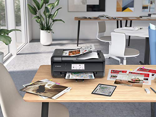 Canon TR8620a All-in-One Printer for Home Office | Copier |Scanner| Fax |Auto Document Feeder | Photo and Document Printing | Airprint (R) and Android Printing, Black