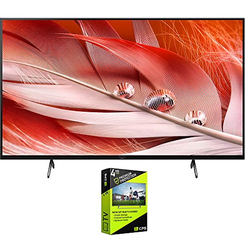 Sony XR65X90J 65 inch X90J 4K Ultra HD Full Array LED Smart TV Bundle with Premium 4 YR CPS Enhanced Protection Pack