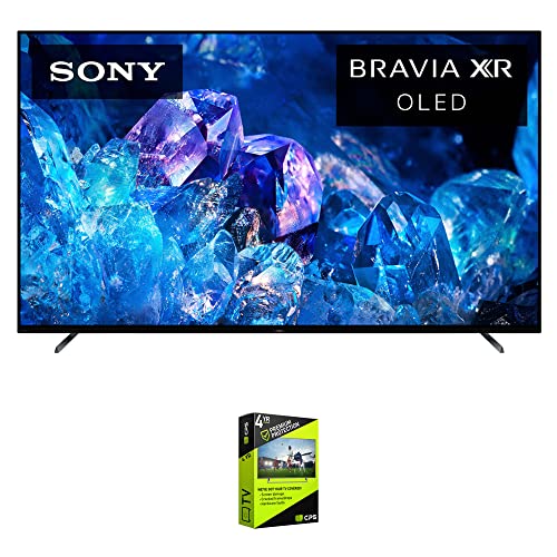 Sony XR65A80K Bravia XR A80K 65" 4K HDR OLED Smart TV (2022 Model) Bundle with Premium 4 YR CPS Enhanced Protection Pack