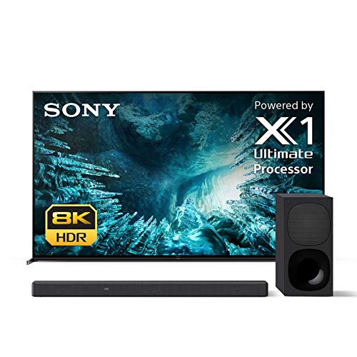 Sony Z8H 85 Inch TV: 8K Ultra HD Smart LED TV with HDR and Alexa Compatibility - 2020 Model with HT-G700 3.1CH Dolby Atmos/DTS:X Soundbar