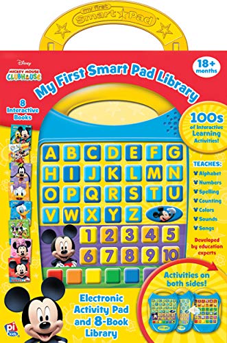 Disney Mickey Mouse Clubhouse - My First Smart Pad Electronic Activity Pad and 8-Book Library - PI Kids