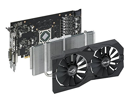 ASUS ROG Strix Radeon Rx 570 O4G Gaming OC Edition GDDR5 DP HDMI DVI VR Ready AMD Graphics Card (ROG-STRIX-RX570-O4G-GAMING)