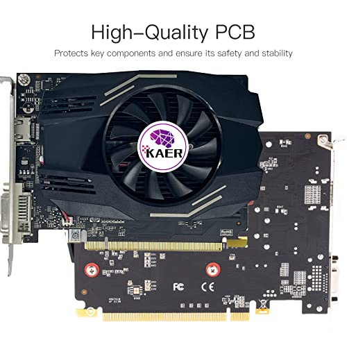 GeForce GT 1030 4GB GDRR4 64 Bit HDMI DVI Output Computer Graphics Card, Single Cooling Fan Video Card for PC Gaming