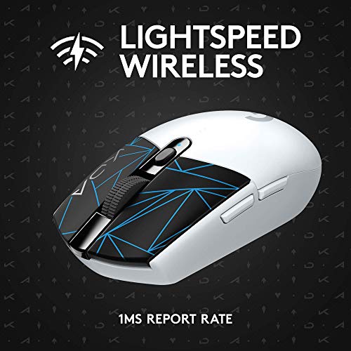 Logitech G305 K/DA LIGHTSPEED Wireless Gaming Mouse - Official League of Legends KDA Gaming Gear - HERO 12,000 DPI, 6 Programmable Buttons, 250h Battery Life, On-Board Memory, Compatible with PC / Mac