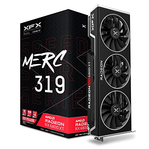 XFX Speedster MERC319 AMD Radeon RX 6800 XT CORE Gaming Graphics Card with 16GB GDDR6 HDMI 3xDP RX-68XTALFD9