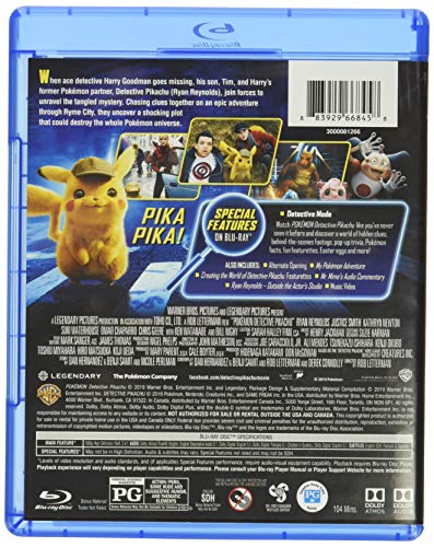 Pokemon Detective Pikachu , Blu-ray