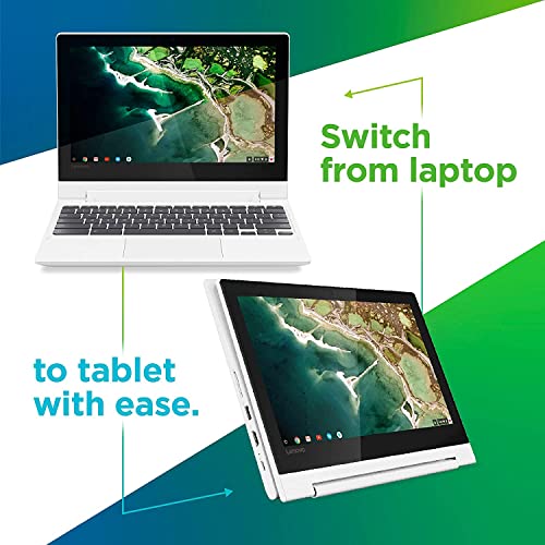 Lenovo Chromebook Flex 3 11" 2 in 1 Touchscreen Laptop, 11.6-Inch HD IPS Display, MediaTek MT8173C Processor, 4GB LPDDR3, 192GB Storage Space(64GB eMMC + 128GB Micro SD), Chrome OS, Blizzard White