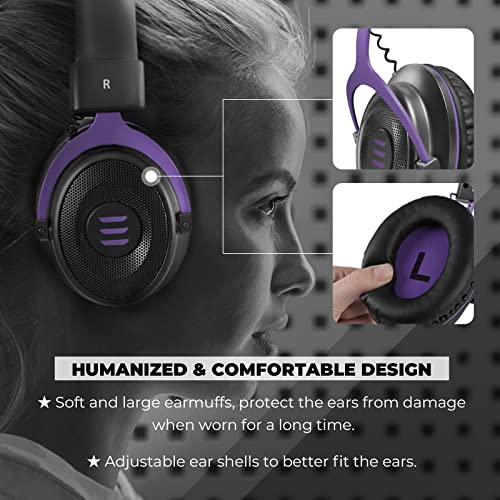 EKSA E900 Gaming Headset with Microphone - PC Headset with Detachable Noise Canceling Mic - Wired Headphones Stereo Sound Comfortable - Gaming Headphones for PC, PS4/PS5, Xbox One, Computer, School