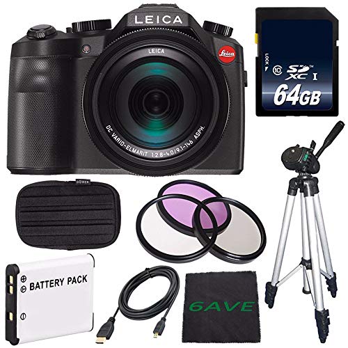 Leica V-LUX (Typ 114) Digital Camera + Extra Battery + Flexible Tripod Kit 41