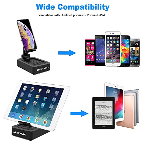 Cell Phone Stand with Wireless Bluetooth Speaker and Anti-Slip Base HD Surround Sound Perfect for Home and Outdoors with Bluetooth Speaker for Desk Compatible with iPhone/ipad/Samsung Galaxy