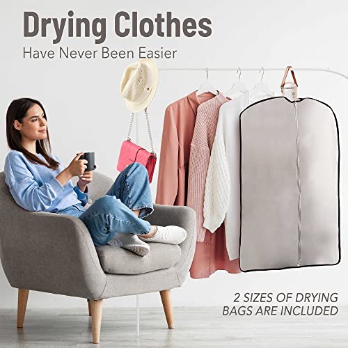 Sanivery Electric Portable Dryer for Clothes - Mini Clothes Dryer with Shoe Drying Attachment, Foldable Drying Rack, Super-Quiet Motor, Timers Automatically Shutdown - Compact Travel Dryers for RV and Apartments