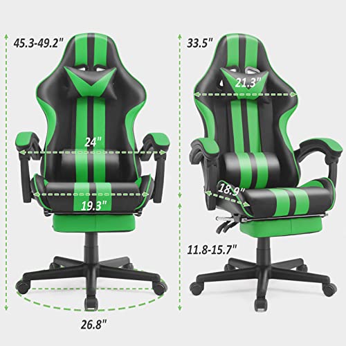 Pink and Green Gaming Chairs Bundle