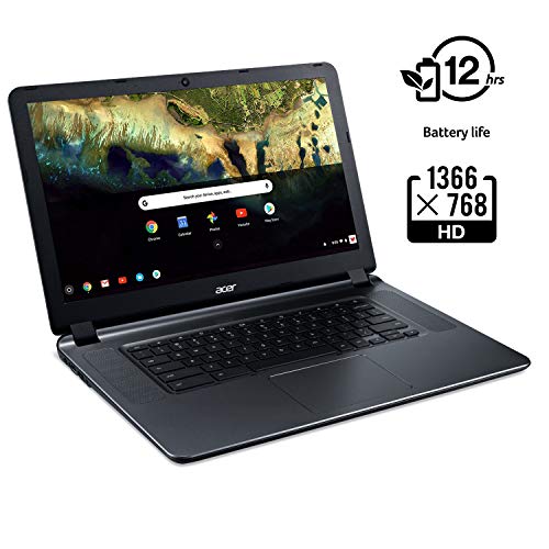 Acer Chromebook 15, Intel Atom X5-E8000 Quad-Core Processor, 15.6" HD, 4GB LPDDR3, 16GB eMMC, CB3-532-108H