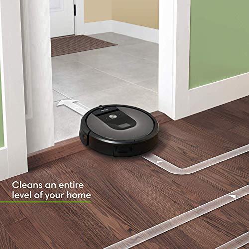 iRobot Roomba 960 Robot Vacuum- Wi-Fi Connected Mapping, Works with Alexa, Ideal for Pet Hair, Carpets, Hard Floors (Renewed)