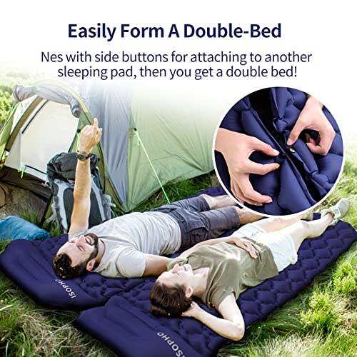 Sleeping Pad for Camping, Self Inflating Camping Pad Waterproof Upgraded Hand Press, Ultralight Sleeping Pad Portable, 75" * 22" Sleeping Pad for Camping, Backpacking Traveling, Hiking