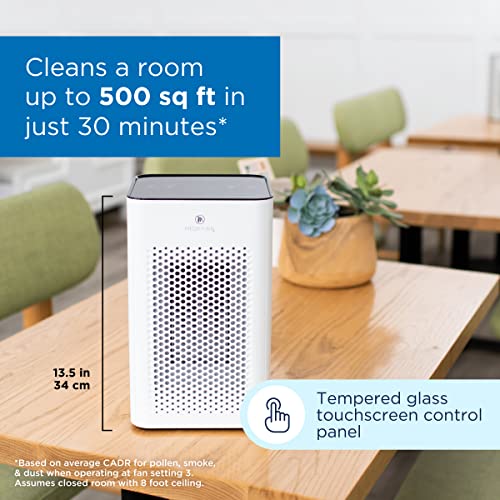 Medify MA-25 Air Purifier with H13 True HEPA Filter | 500 sq ft Coverage | for Allergens, Wildfire Smoke, Dust, Odors, Pollen, Pet Dander | Quiet 99.9% Removal to 0.1 Microns | White, 2-Pack