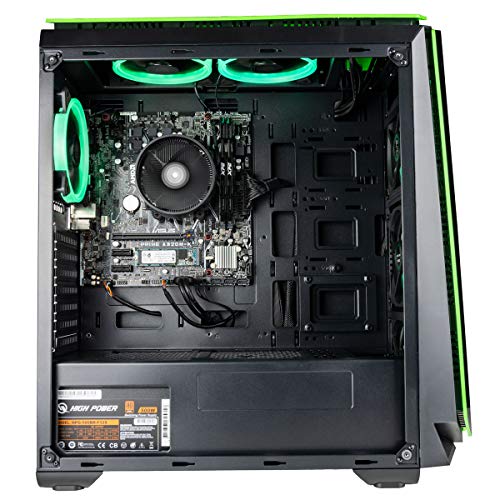 CUK Mantis Custom Gamer PC (AMD Ryzen 5 5600G with Radeon Graphics, 16GB 2933MHz DDR4 RAM, 512GB NVMe SSD, AC WiFi, No OS) Tower Gaming Desktop Computer