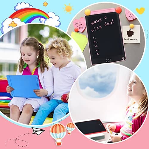 4 Pieces 10 Inch LCD Writing Tablet Doodle Board Electronic Toy Colorful Screen Doodle Drawing Pad for Kids Erasable Reusable Drawing Tablets Educational Learning Toy for Boys Girls