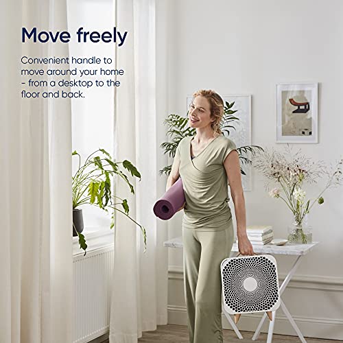 BLUEAIR Pure Fan Auto, 3-Speed HEPASilent Room Fan, Cools + Cleans, Removes Allergens Dust Pollen for Floor Table Desk and Bedrooms