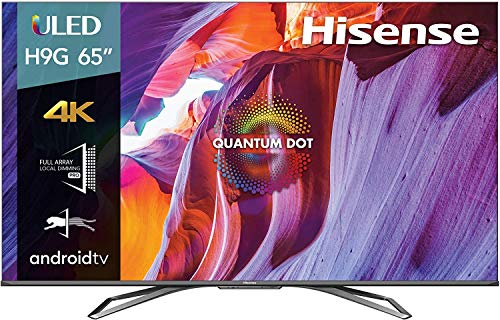 Hisense 65-Inch Class H9 Quantum Series Android 4K ULED Smart TV with Hand-Free Voice Control (65H9G, 2020 Model) + Hisense 2.0 Channel Sound Bar Home Theater System with Bluetooth (Model HS205)