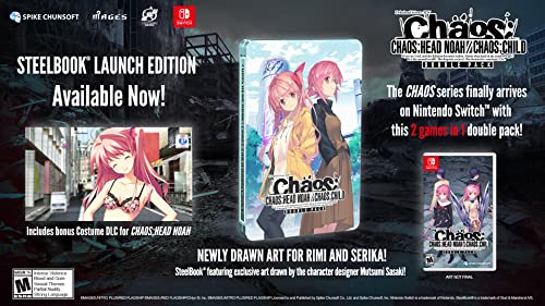 CHAOS;HEAD NOAH / CHAOS;CHILD DOUBLE PACK-STEELBOOK LAUNCH EDITION for Nintendo Switch