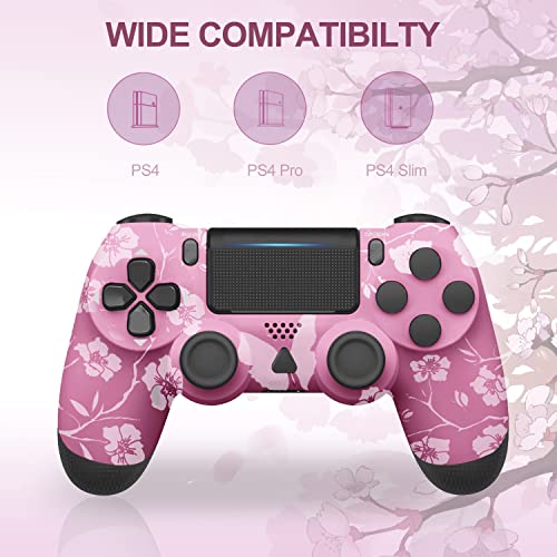 Wireless Controller for PS4/Slim/Pro Console, Pink PS4 Games Controller Compatible with Playstation 4 Console