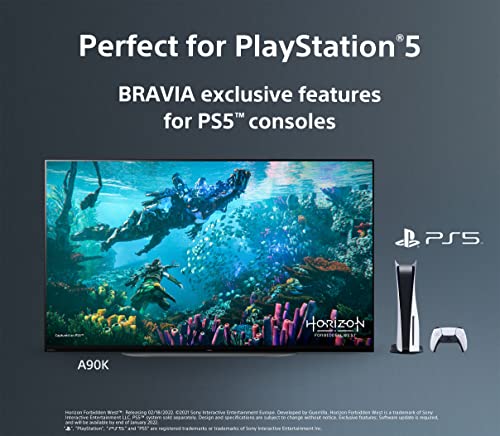 Sony 48 Inch 4K Ultra HD TV A90K Series: BRAVIA XR OLED Smart Google TV with Dolby Vision HDR and Exclusive Features for The Playstation® 5 XR48A90K- 2022 Model