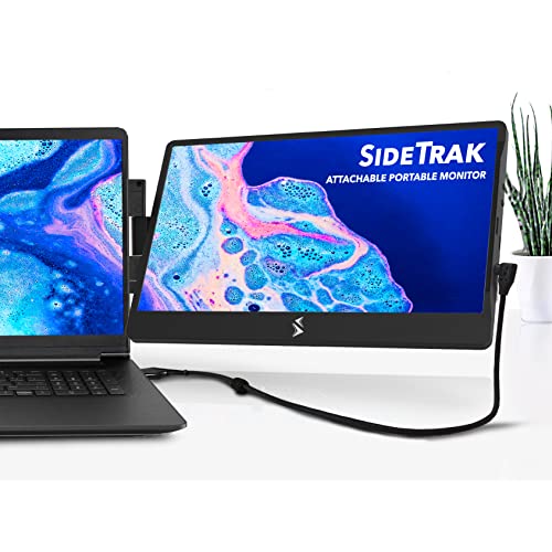 New SideTrak Swivel Attachable Portable Monitor for Laptop 12.5” FHD IPS Rotating Dual Laptop Screen | Compatible with Mac, PC, & Chrome | Powered by USB or Mini HDMI (12.5" Single Monitor)