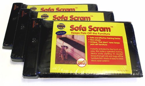 High Tech Pet Sofa Scram Sonic Pad Pet Deterrent, 3-Pack