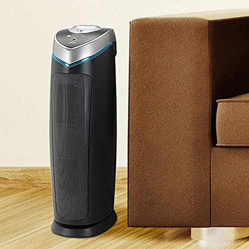 Germ Guardian AC4825 22” 3-in-1 True HEPA Filter Air Purifier for Home, Full Room, UV-C Light Kills Germs, Filters Allergies, Smoke, Dust, Pet Dander, Odors, 3-Yr Wty, GermGuardian, Grey 2-Pck