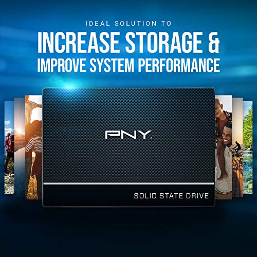 PNY CS900 240GB 3D NAND 2.5" SATA III Internal Solid State Drive (SSD) - (SSD7CS900-240-RB)