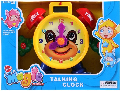 PowerTRC Tell The Time Electronic Learning Teach Time Clock Educational Toy | Education Toy | Learning Clock and Telling Time | Kids