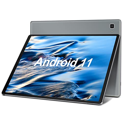 Tablet 11 inch Android 11 YESTEL Tablets - 2176x1600 2K FHD IPS丨4GB RAM 128GB ROM丨9500mAh丨8MP+13MP Dual Camera丨1.8GHz Quad-Core丨WiFi,GMS丨Protective Case (Cool Black)