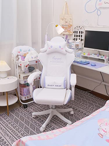 WCG Cinnamoroll Gaming Chair Girls Cute Computer Armchair Office Home Swivel Lifting Adjustable Chair…