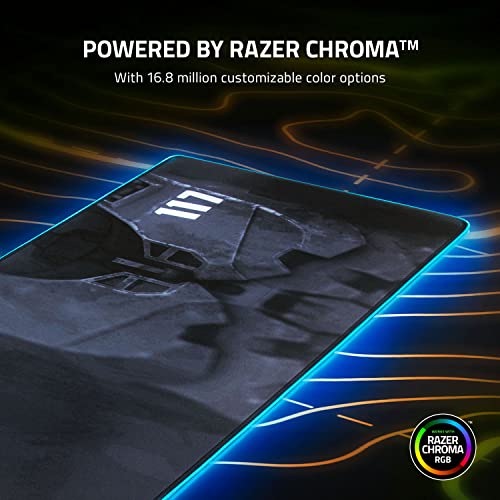 Razer Goliathus Extended Chroma Gaming Mousepad: Customizable RGB Lighting - Soft, Cloth Material - Balanced Control & Speed - Non-Slip Rubber Base - Halo Infinte Edition