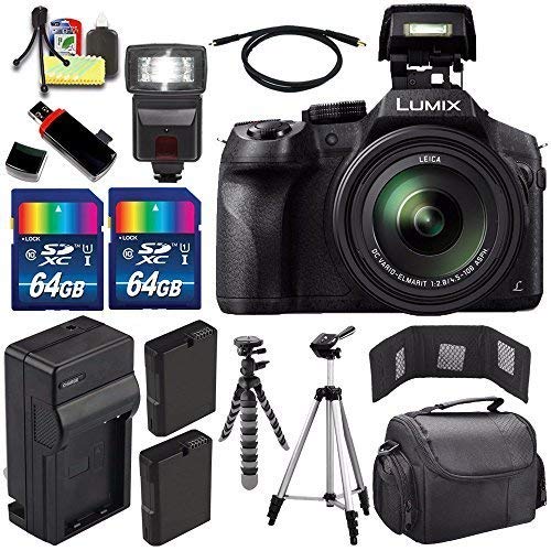 Panasonic Lumix DMC-FZ300 Digital Camera + Extra Battery + Charger + 64GB