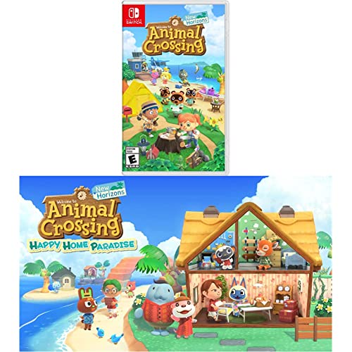 Animal Crossing: New Horizons (Physical) & Happy Home Paradise [Digital Code] - Nintendo Switch