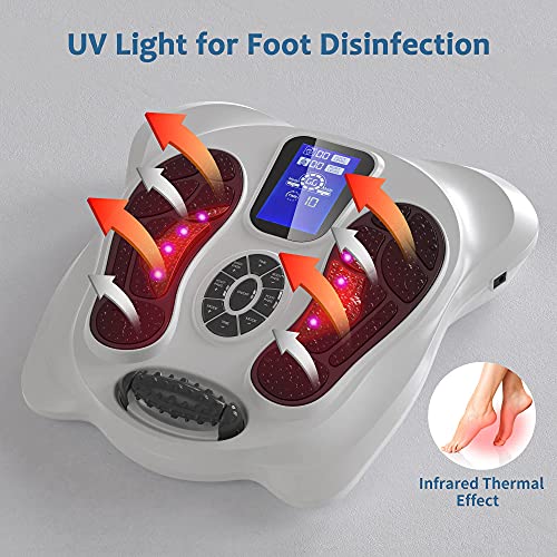 Creliver Foot Circulation Plus EMS & TENS Foot Nerve Muscle Massager, Electric Foot Stimulator Improves Circulation, Feet Legs Circulation Machine Relieves Body Pains, Neuropathy (FSA or HSA Eligible)